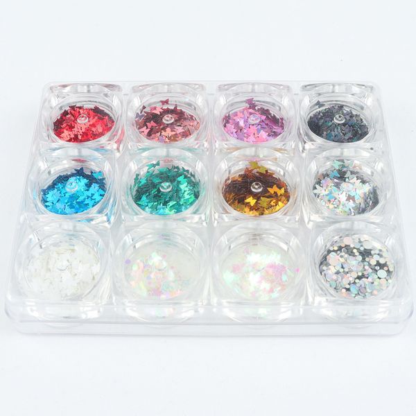 12 box/set sparkly mixed style nail art decorations manicure nails accessories for diy nails design, Silver;gold
12 box/set sparkly mixed style nail art decorations manicure nails accessories for diy nails design, Silver;gold