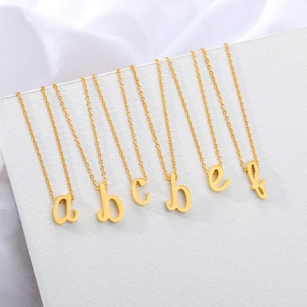 a-z initial letter necklaces stainless steel boho jewellery for women alphabet pendant friend gifts collier femme bijoux, Silver
a-z initial letter necklaces stainless steel boho jewellery for women alphabet pendant friend gifts collier femme bijoux, Silver