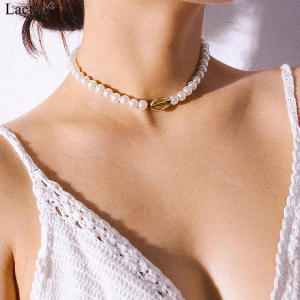 lacteo bohemian golden shell choker necklaces for women statement imitation pearl clavicle chain necklace female fashion jewelry, Golden;silver
lacteo bohemian golden shell choker necklaces for women statement imitation pearl clavicle chain necklace female fashion jewelry, Golden;silver