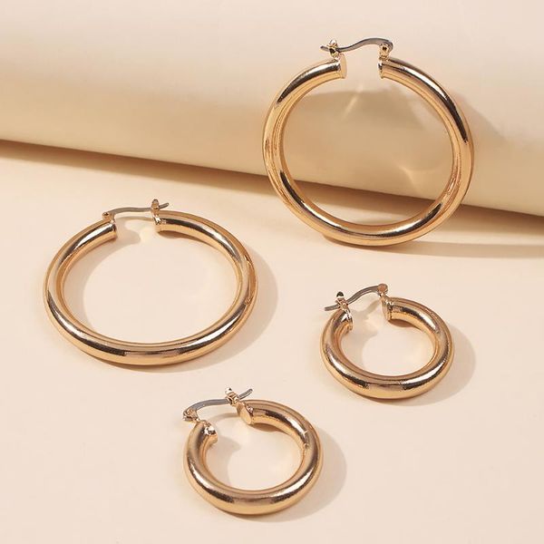 hoop & huggie minimalist chunky earrings for women gold color metal simple round large circle geometric hip-hop earring jewelry, Golden;silver
hoop & huggie minimalist chunky earrings for women gold color metal simple round large circle geometric hip-hop earring jewelry, Golden;silver
