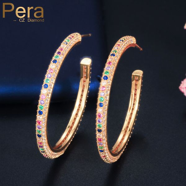 pera women round cubic zirconia jewelry rainbow micro pave cz crystal yellow gold large circle hoop earrings e418, Golden;silver
pera women round cubic zirconia jewelry rainbow micro pave cz crystal yellow gold large circle hoop earrings e418, Golden;silver