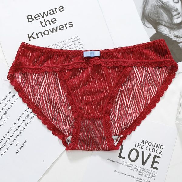women lace solid color ladies low waist briefs mesh lace breathable triangle briefs, Black;pink
women lace solid color ladies low waist briefs mesh lace breathable triangle briefs, Black;pink