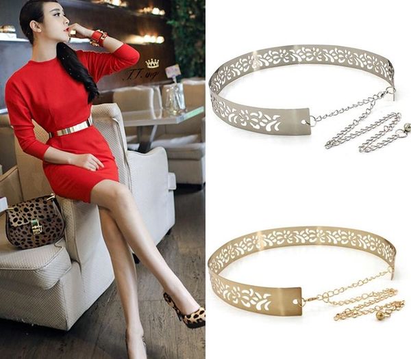 new female metal wide waistband golden women's belt waist chain skirt coat dress accessories luxury chain women belt, Black;brown
new female metal wide waistband golden women's belt waist chain skirt coat dress accessories luxury chain women belt, Black;brown