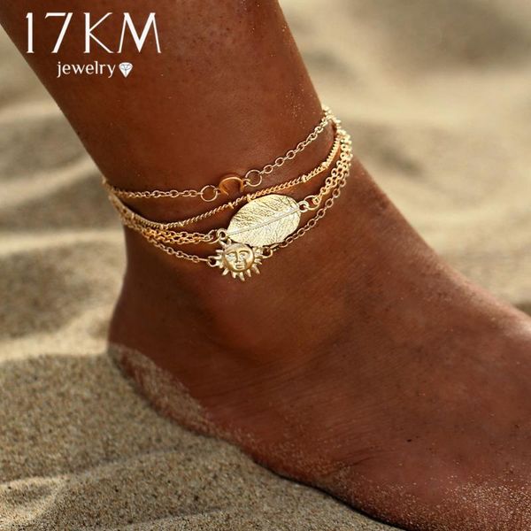 17km vintage sun leaf anklet bracelet & bangles for women fashion femme gold color anklets bracelets diy jewelry party gifts, Black
17km vintage sun leaf anklet bracelet & bangles for women fashion femme gold color anklets bracelets diy jewelry party gifts, Black