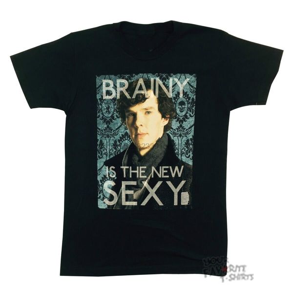 sherlock holmes tv brainy is the new licensed t shirt summer streewear sizes-3xl 
sherlock holmes tv brainy is the new licensed t shirt summer streewear sizes-3xl