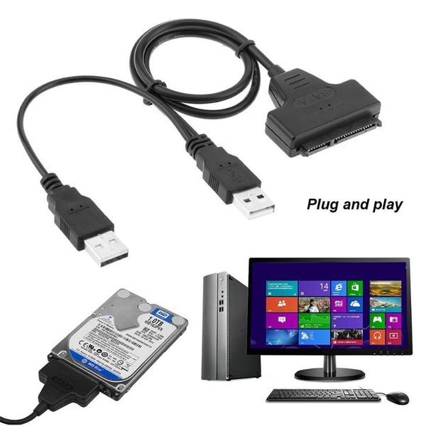 computer cables & connectors usb 2.0 sata 7+15pin adapter converter cable for 2.5inch hdd laphard disk drive high quality
computer cables & connectors usb 2.0 sata 7+15pin adapter converter cable for 2.5inch hdd laphard disk drive high quality