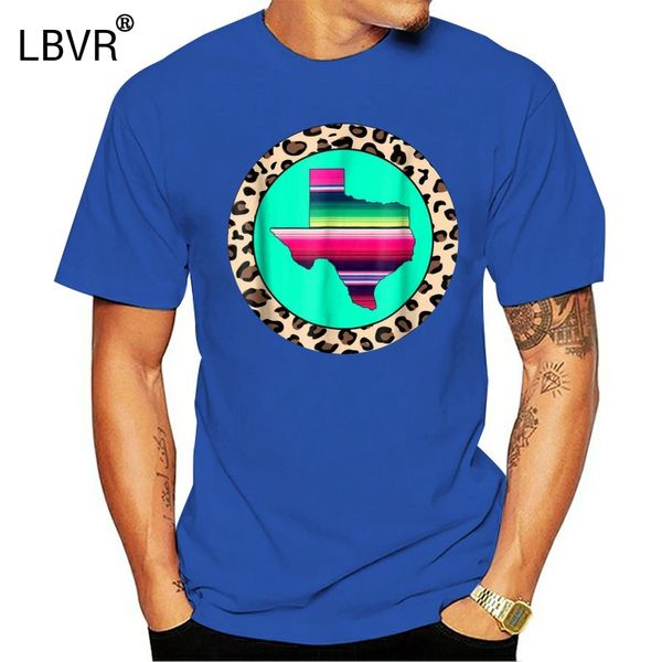 black texas serape leopard print t-shirt pretty state pride shirt 100% cotton new funny tee shirt