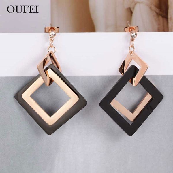 oufei rose gold black earrings for women stainless steel jewelry woman drop earrings for 2020 jewelry accessories ing, Silver
oufei rose gold black earrings for women stainless steel jewelry woman drop earrings for 2020 jewelry accessories ing, Silver
