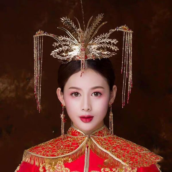 аксессуары niushuya урожай китайского стиля золотого феникс peacock coronet волосы длинной кисточка queen jewelry волос hairwear, Golden;silver
аксессуары niushuya урожай китайского стиля золотого феникс peacock coronet волосы длинной кисточка queen jewelry волос hairwear, Golden;silver