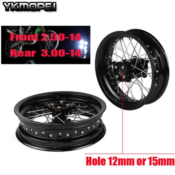 14" inch front rear wheels set 2.50-14"3.00-14" alloy rim for kayo bse apollo xmotos racing supermoto dirt pit bike off road
14" inch front rear wheels set 2.50-14"3.00-14" alloy rim for kayo bse apollo xmotos racing supermoto dirt pit bike off road