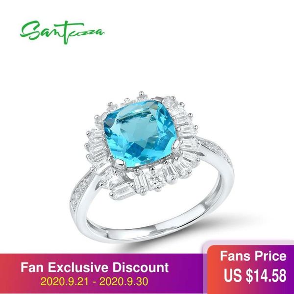 santuzza silver rings for women pure 925 sterling silver shiny square sky blue stone cubic zirconia trendy luxury fine jewelry, Golden;silver
santuzza silver rings for women pure 925 sterling silver shiny square sky blue stone cubic zirconia trendy luxury fine jewelry, Golden;silver