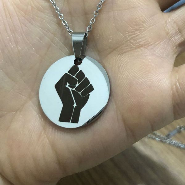 stainless steel black lives matter necklace pendant for men women fashion 316l jewelry men's pendant necklace i can't breathe, Silver
stainless steel black lives matter necklace pendant for men women fashion 316l jewelry men's pendant necklace i can't breathe, Silver