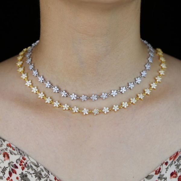 minimal delicate cute lovely daisy flower fashion women girl jewelry micro pave clear cz flower charm link chain choker necklace, Golden;silver
minimal delicate cute lovely daisy flower fashion women girl jewelry micro pave clear cz flower charm link chain choker necklace, Golden;silver
