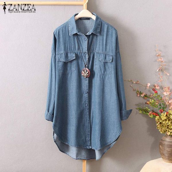 2020 zanzea fashion denim blue shirts women's autumn blouselong sleeve jean work blusas female lapel button plus size tunic, White
2020 zanzea fashion denim blue shirts women's autumn blouselong sleeve jean work blusas female lapel button plus size tunic, White