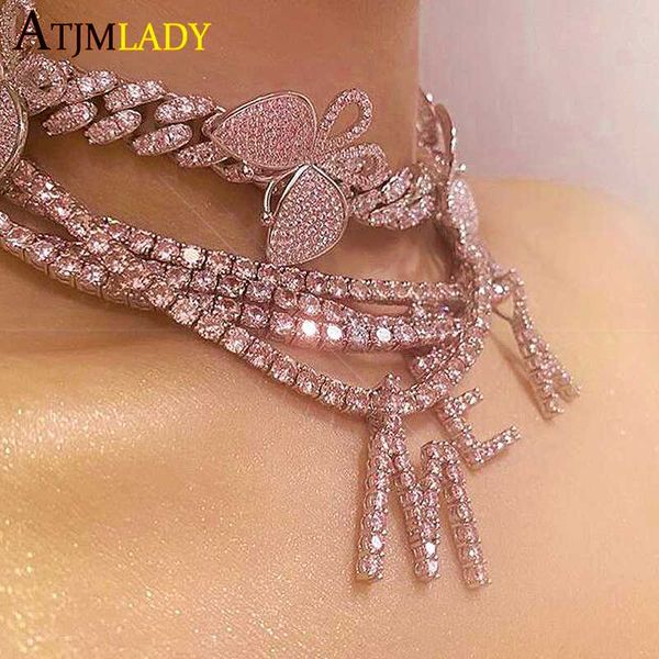 hip hop men women pink cz jewelry 2020 iced out cubic zirconia 5mm cz tennis chain bubble letter alphabet charm pendant necklace, Silver
hip hop men women pink cz jewelry 2020 iced out cubic zirconia 5mm cz tennis chain bubble letter alphabet charm pendant necklace, Silver