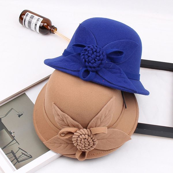 mignli tengda winter woolen black wool felt bowler hat women casual flower dome fashion fascinator fedora cap hats, Blue;gray
mignli tengda winter woolen black wool felt bowler hat women casual flower dome fashion fascinator fedora cap hats, Blue;gray