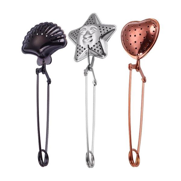3 styles stainless steel tea strainers star shell heart shape mesh tea ball infuser push-type telescopic tea ball kitchen tools high quality
3 styles stainless steel tea strainers star shell heart shape mesh tea ball infuser push-type telescopic tea ball kitchen tools high quality