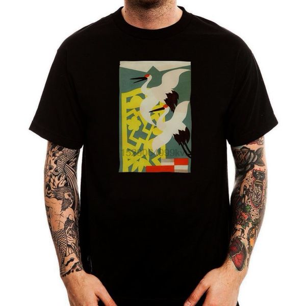 fashion 2020 men short sleeve tshirt japanese retro poster crane graphic black funny shirts
fashion 2020 men short sleeve tshirt japanese retro poster crane graphic black funny shirts