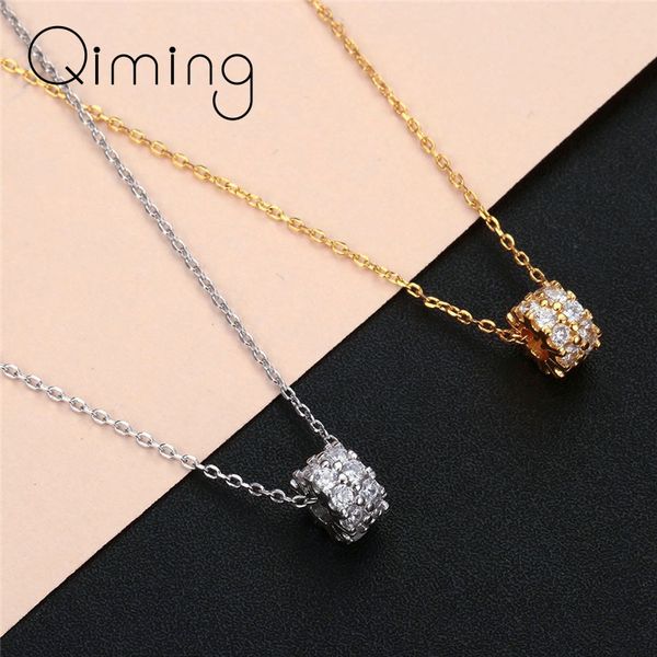 pendant necklaces minimalist lucky tranfer beads necklace geometric gold fashion vintage cute zircon gift, Silver
pendant necklaces minimalist lucky tranfer beads necklace geometric gold fashion vintage cute zircon gift, Silver