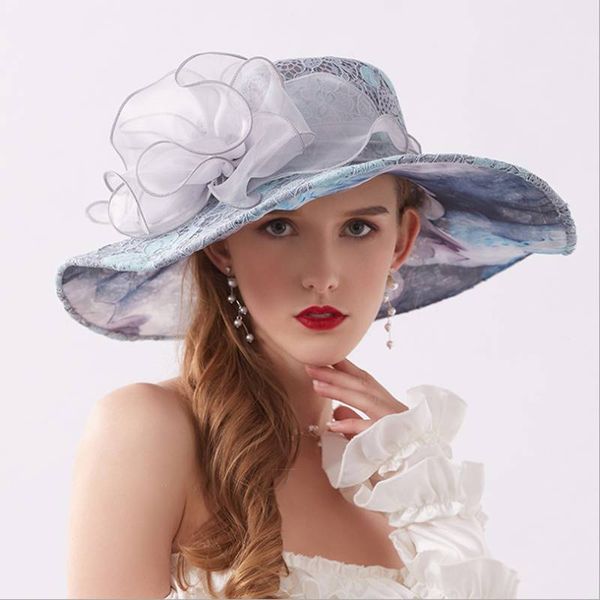 wide brim hats wzcx 2021 fashion mesh printing lace beach hat casual tide summer korean version women's cap, Blue;gray
wide brim hats wzcx 2021 fashion mesh printing lace beach hat casual tide summer korean version women's cap, Blue;gray
