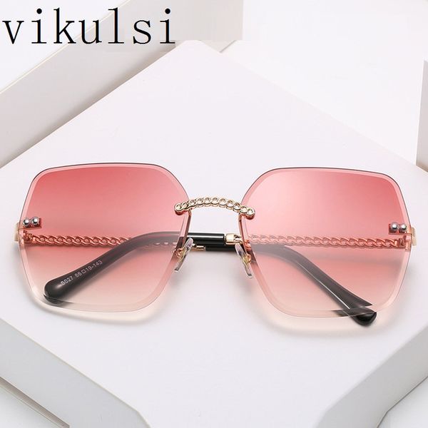 sunglasses luxury rimless women gradient vintage men 2021 brand fashion square retro for womenuv400, White;black
sunglasses luxury rimless women gradient vintage men 2021 brand fashion square retro for womenuv400, White;black
