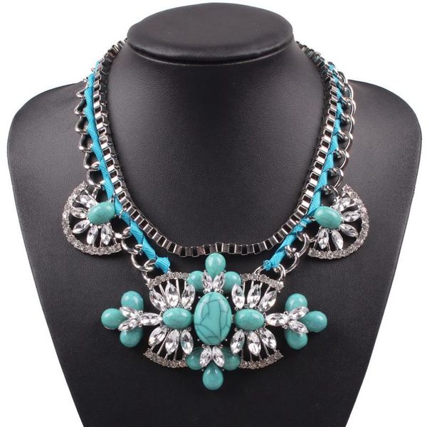 2020 new design fashion brand rhinestone crystal flower necklace unique luxury chunky statement necklace for women, Silver
2020 new design fashion brand rhinestone crystal flower necklace unique luxury chunky statement necklace for women, Silver