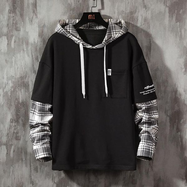 autumn spring patchwork hoodies men's sweatshirts hip hop punk streetwear casual pullover kg-66, Black
autumn spring patchwork hoodies men's sweatshirts hip hop punk streetwear casual pullover kg-66, Black