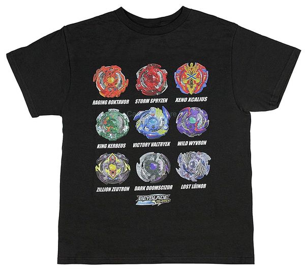 men's 100% cotton short sleeve t-shirt beyblade burst boys' spinner fashion summer mens t tshirt men