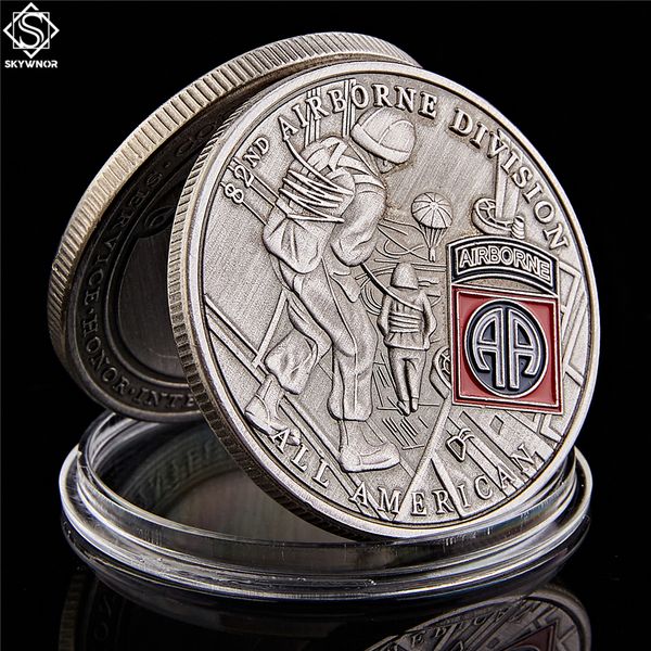 usa 82nd airborne division craft challenge coins plated souvenir us eagle military coin collection medal gift
usa 82nd airborne division craft challenge coins plated souvenir us eagle military coin collection medal gift