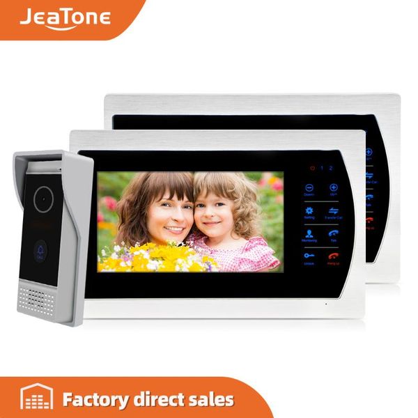 jeatone 4 wire video intercom door phone doorbell with camera 1/3" cmos 1200tvl high resolution intercom system kit 7" monitor
jeatone 4 wire video intercom door phone doorbell with camera 1/3" cmos 1200tvl high resolution intercom system kit 7" monitor