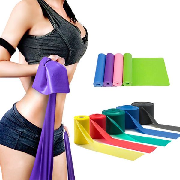 1.5m Elastic Resistance Bands Yoga Sport Pilates Stretch Band Exercise Fitness Band Gym Fitness Equipment Strength Training
