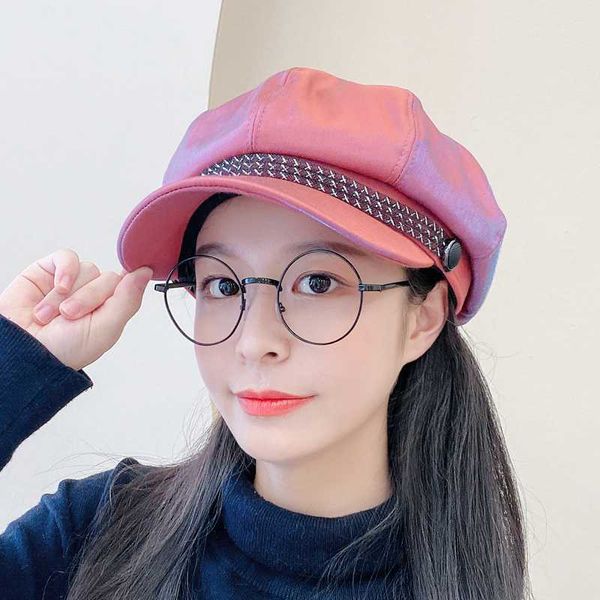stingy brim hats 2021 fashion autumn beret hat women glossy octagonal ladies temperament painter flat cap, Blue;gray
stingy brim hats 2021 fashion autumn beret hat women glossy octagonal ladies temperament painter flat cap, Blue;gray