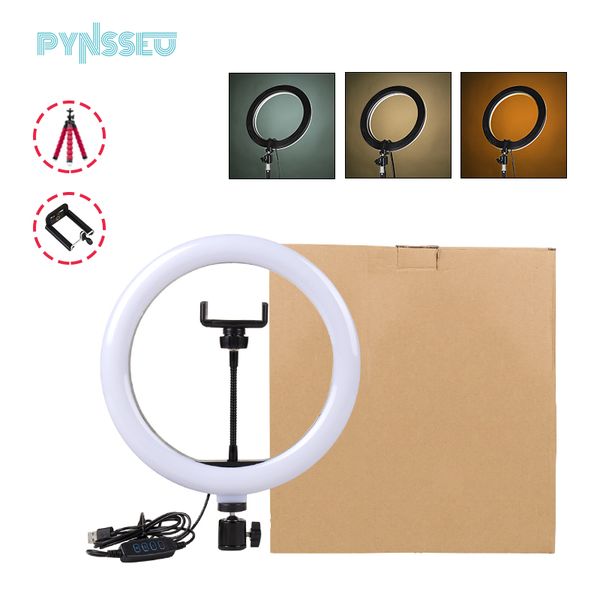 pynsseu 26cm/10inch ring lamp with mini tripod led profissional light ring for foto vieo lighting stream youtube fill light
pynsseu 26cm/10inch ring lamp with mini tripod led profissional light ring for foto vieo lighting stream youtube fill light