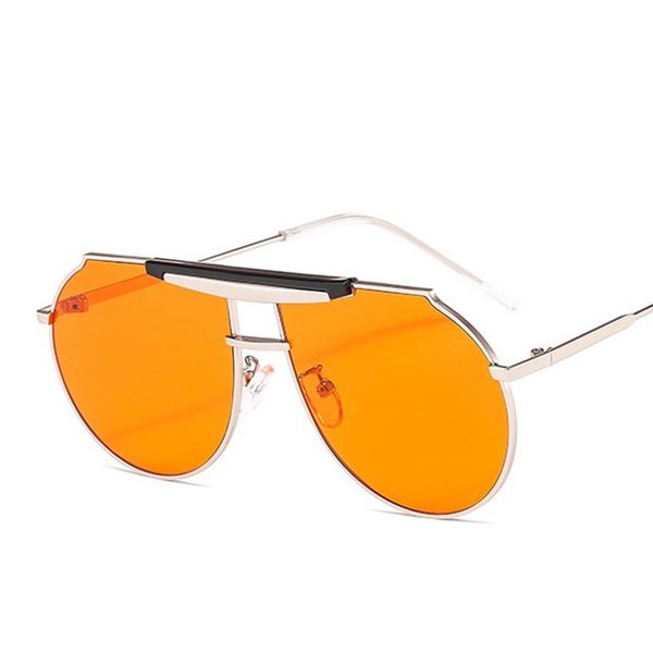 sunglasses fashion 2021 ladies brand women goggle shades vintage orange bridge oversized sun glasses for female men, White;black
sunglasses fashion 2021 ladies brand women goggle shades vintage orange bridge oversized sun glasses for female men, White;black
