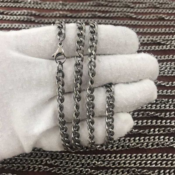 5.5 mm elegant, modern and simple titanium necklace chain no nickel for sensitive skin, Silver
5.5 mm elegant, modern and simple titanium necklace chain no nickel for sensitive skin, Silver