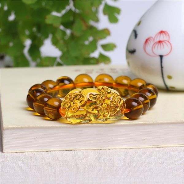 feng shui pixiu yellow crystal bracelet keep lucky and attract wealth fashion simple jewelry gift charm bracelet for men, Golden;silver
feng shui pixiu yellow crystal bracelet keep lucky and attract wealth fashion simple jewelry gift charm bracelet for men, Golden;silver