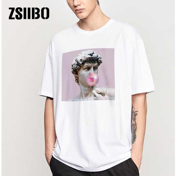 zsiibo david michelangelo summer men's t shirt statue bubble gum candy taste personality creative novelty t-shirt men tees
zsiibo david michelangelo summer men's t shirt statue bubble gum candy taste personality creative novelty t-shirt men tees