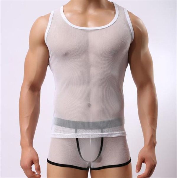 mens tank casual homme underwears transparent vest for man crew neck sleeveless solid color, White;black
mens tank casual homme underwears transparent vest for man crew neck sleeveless solid color, White;black