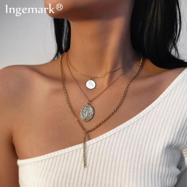 goth virgin mary angel pendant choker necklace statement vintage multilayer carved coin tassel necklace women fashion jewelry, Silver
goth virgin mary angel pendant choker necklace statement vintage multilayer carved coin tassel necklace women fashion jewelry, Silver