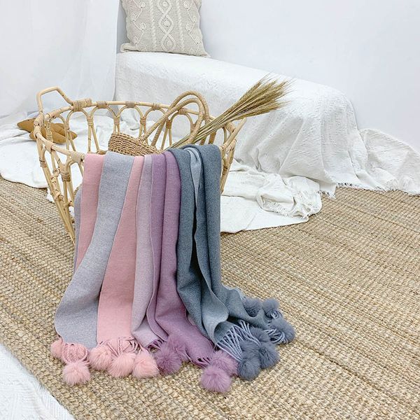 осень зима новый продукт двусторонний кашемира color matching конфеты цвет симпатичные меховые шаровые шарф мальчики street wild шарф b79, Blue;gray
осень зима новый продукт двусторонний кашемира color matching конфеты цвет симпатичные меховые шаровые шарф мальчики street wild шарф b79, Blue;gray