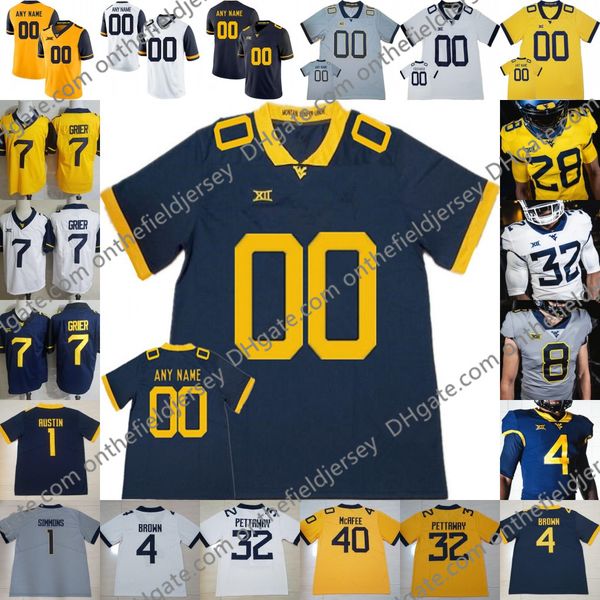 custom 2020 западная вирджиния альпинисты футбола # 54 zach frazier 2 jarret doege greier peettaway mckoy simmons kendall мужчины молодежь д, Black
custom 2020 западная вирджиния альпинисты футбола # 54 zach frazier 2 jarret doege greier peettaway mckoy simmons kendall мужчины молодежь д, Black