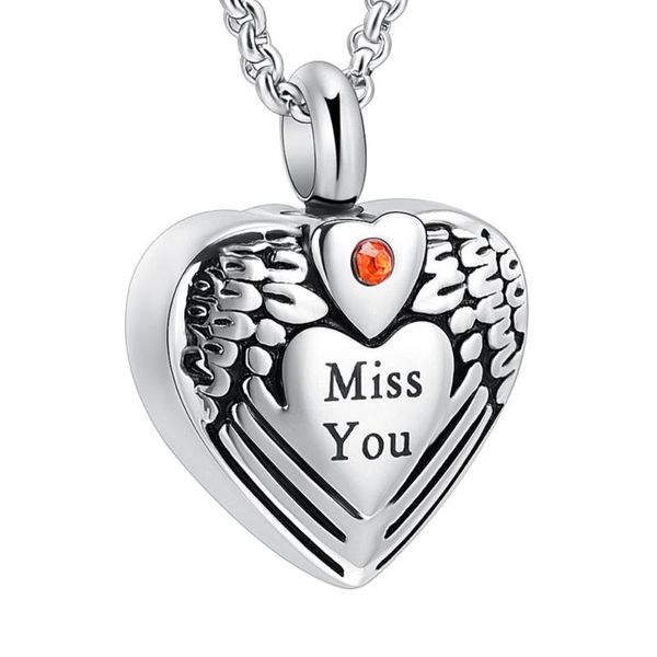 ijd8469 stainless steel cremation angel wing cremation necklace urns for ashes holder memorial keepsake pendant, Silver
ijd8469 stainless steel cremation angel wing cremation necklace urns for ashes holder memorial keepsake pendant, Silver