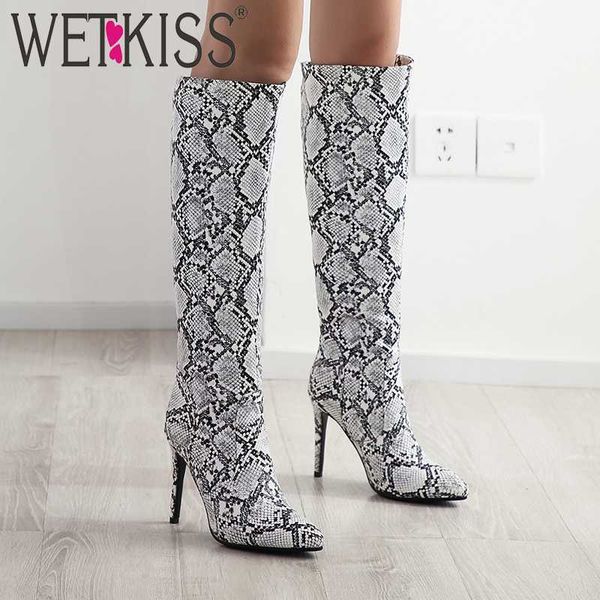 wetkiss змеиной кожи pu сапоги женщина сапоги до колен женского sexy высоких каблуков обувь женских остроконечного toe party ботинки зима же, Black
wetkiss змеиной кожи pu сапоги женщина сапоги до колен женского sexy высоких каблуков обувь женских остроконечного toe party ботинки зима же, Black