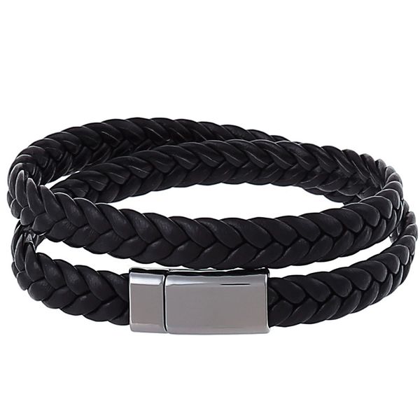 simple double-layer men's bracelet handmade braided leather bracelets sporty style wristband for men boyfriend jewelry, Golden;silver
simple double-layer men's bracelet handmade braided leather bracelets sporty style wristband for men boyfriend jewelry, Golden;silver