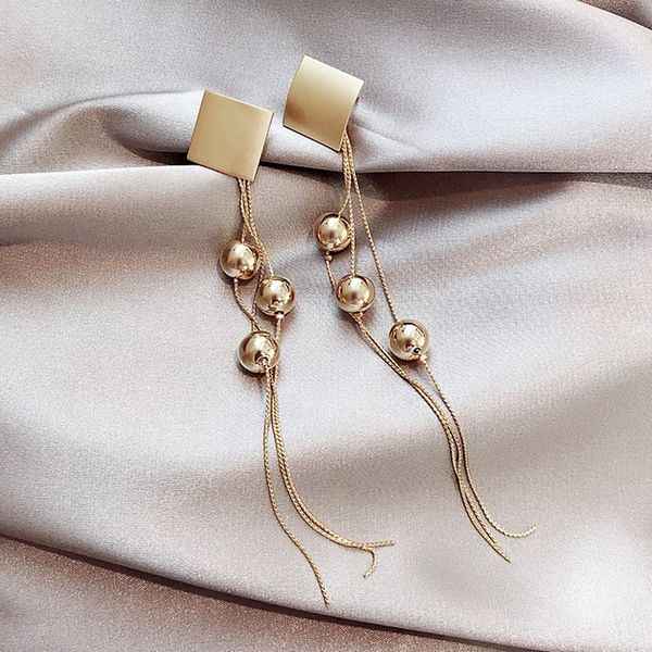 moonrocy champagne gold color long tassel earrings dangle geometry for women girls party jewlery wholesale dropshipping gift, Silver
moonrocy champagne gold color long tassel earrings dangle geometry for women girls party jewlery wholesale dropshipping gift, Silver