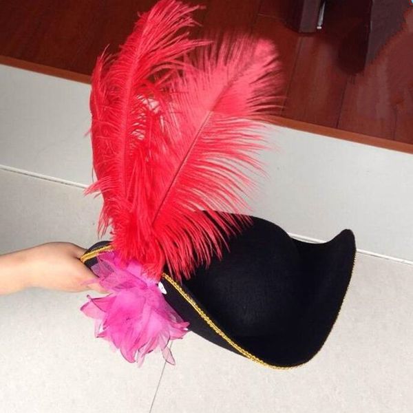 party hats feather pirate hat adults men cosplay royal court caps dress up props halloween decor wedding
party hats feather pirate hat adults men cosplay royal court caps dress up props halloween decor wedding