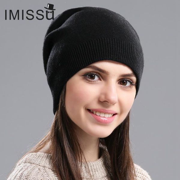 imissu autumn winter hats knitted real wool skullies casual beanie solid colors ski gorros fashion cap warm muts hat, Blue;gray
imissu autumn winter hats knitted real wool skullies casual beanie solid colors ski gorros fashion cap warm muts hat, Blue;gray