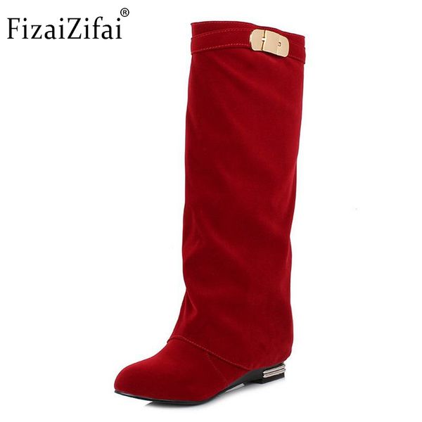 women flat knee boot fashion winter snow warm long boots riding news design botas ladies dress footwear shoes size 32-43, Black
women flat knee boot fashion winter snow warm long boots riding news design botas ladies dress footwear shoes size 32-43, Black