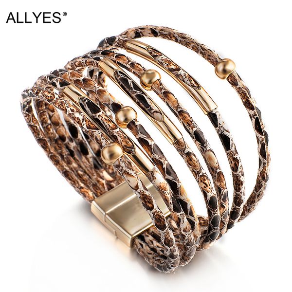 tennis allyes snake pattern leather bracelets for women 2021 fashion & bangles elegant multilayer wide wrap bracelet jewelry, Golden;silver
tennis allyes snake pattern leather bracelets for women 2021 fashion & bangles elegant multilayer wide wrap bracelet jewelry, Golden;silver