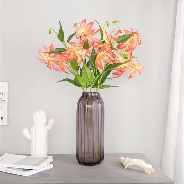 1 pcs bouquet fake flowers bridal flower wedding wreath decoration artificial lily flowers multicolor fake for wedding
1 pcs bouquet fake flowers bridal flower wedding wreath decoration artificial lily flowers multicolor fake for wedding